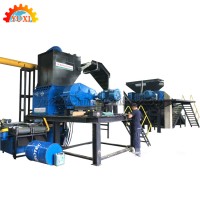 Hot sale Factory Professional waste truck tire shredder line low price