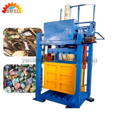 CE Approved Trash Double Chamber Baler Machine Grass Paper Pulp Compactor Hydraulic Power Press Machine