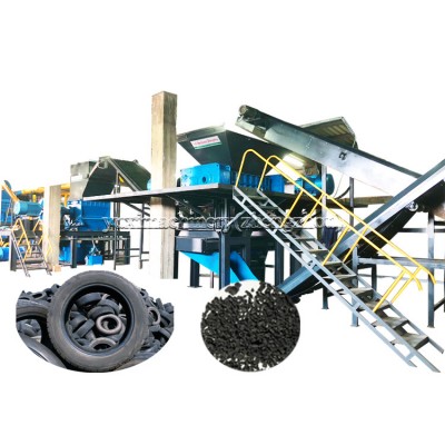 ATR 300 Waste Crumb Mulch Rubber Tyre Shredder Recycle Machinery Tires Recycling Machine