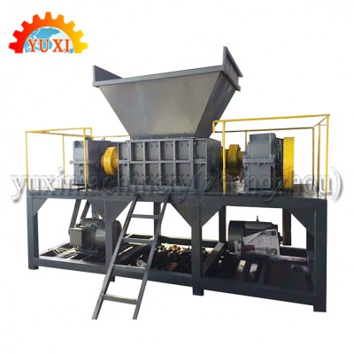 Large capacity double Shaft E Waste Scrap Metal Plastic Shredder Recycling Machine