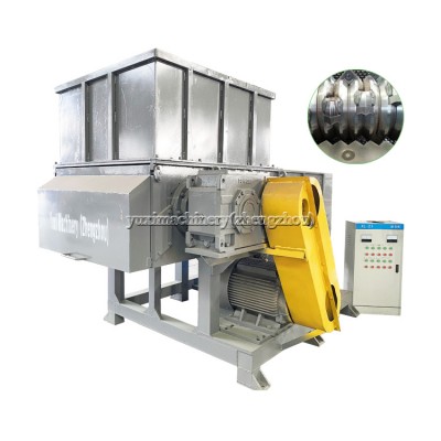 Hot Sale Waste Leather Material Shredding Plastic Single Shaft Shredder With Belt Conveyor