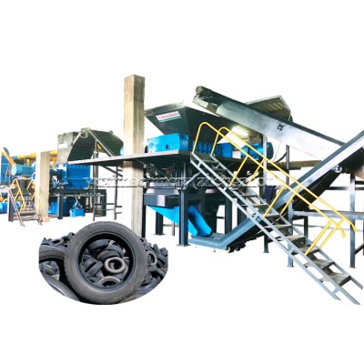 CE hot sale Factory Price used waste tires scrap shredder line for sale